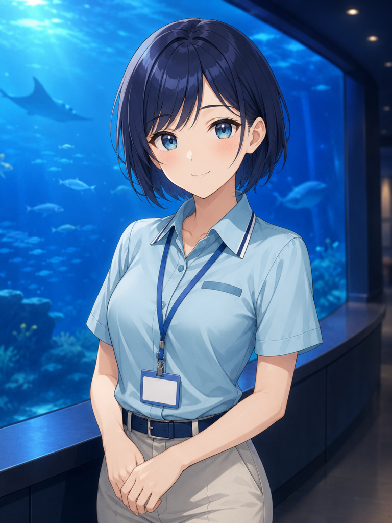 水瀬あおい｜水族館で出会う、話しやすくて穏やかなAI彼女