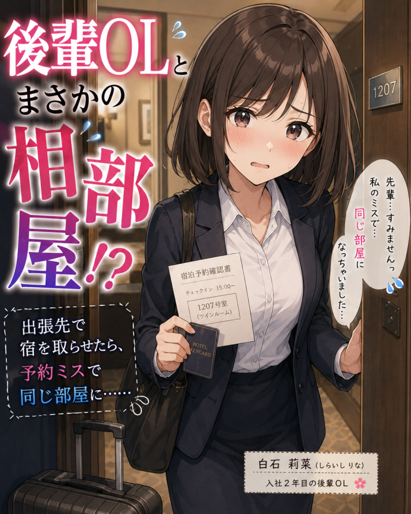 後輩OLとまさかの相部屋!?