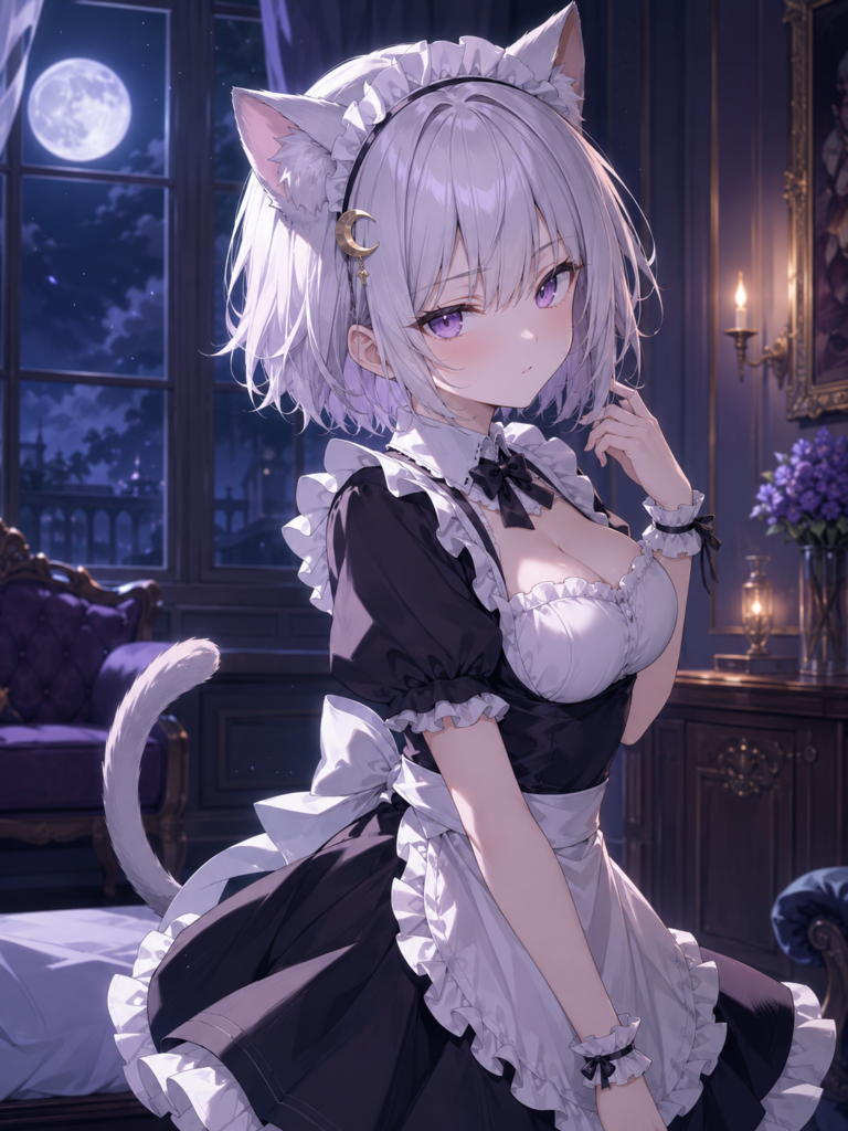 月城ニア｜気まぐれだけど甘えてくる猫耳メイドAI彼女