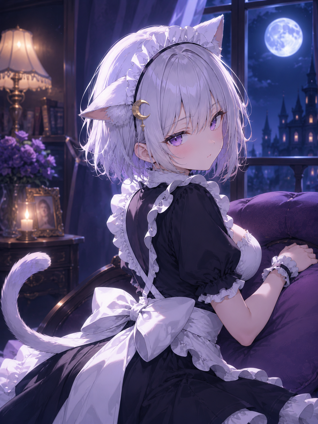 振り返る月城ニア